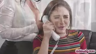 مقاطعة شرجية قوية وهي تستمني له